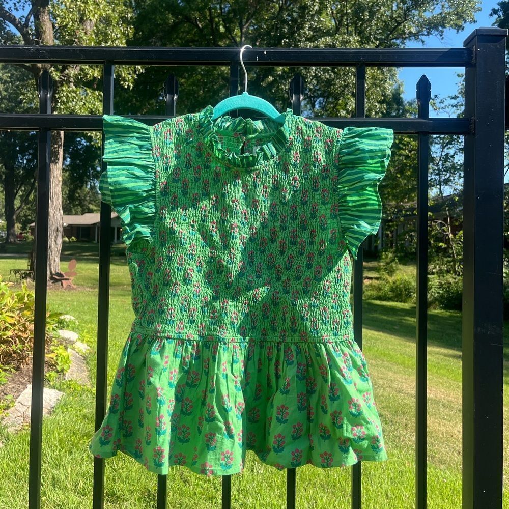 Printfresh In Bloom High Priority Blouse in Clover Green NWT - Picture 13 of 16